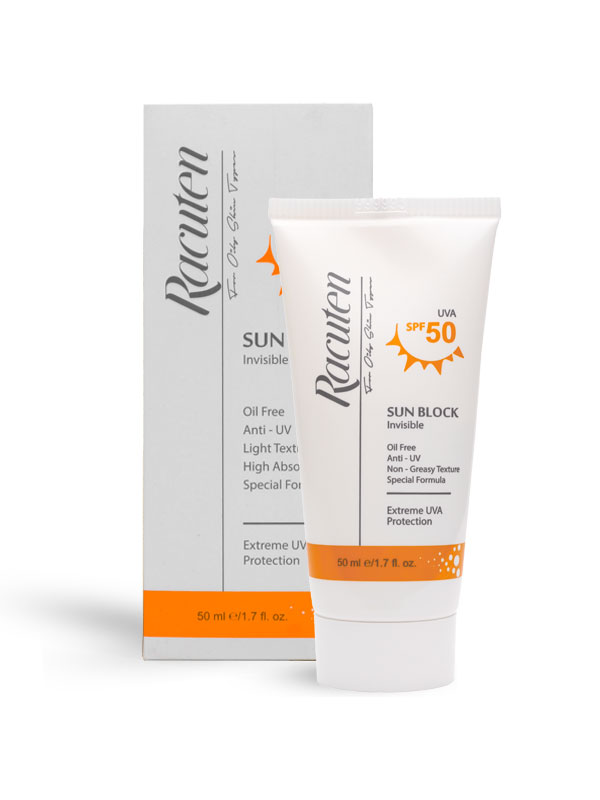 کرم ضد آفتاب بی رنگ راکوتن SPF50 پوست چرب